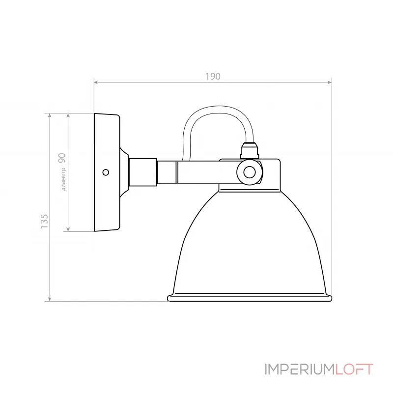 Настенный светильник Covali WL-30227 от ImperiumLoft