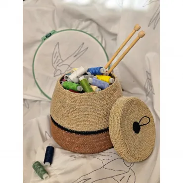 Корзина декоративная крышкой Covali SB-4283 Корзина декоративная крышкой Covali SB-4283