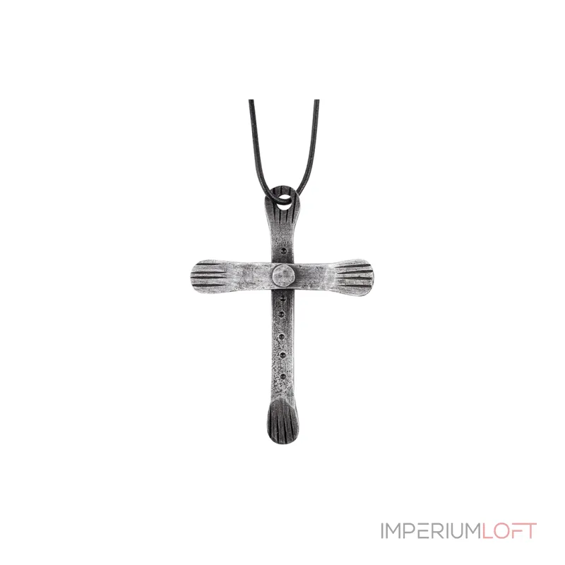 Кулон кованый на шнурке "Крест" Covali HC-1754 от ImperiumLoft Кулон кованый на шнурке "Крест" Covali HC-1754 от ImperiumLoft