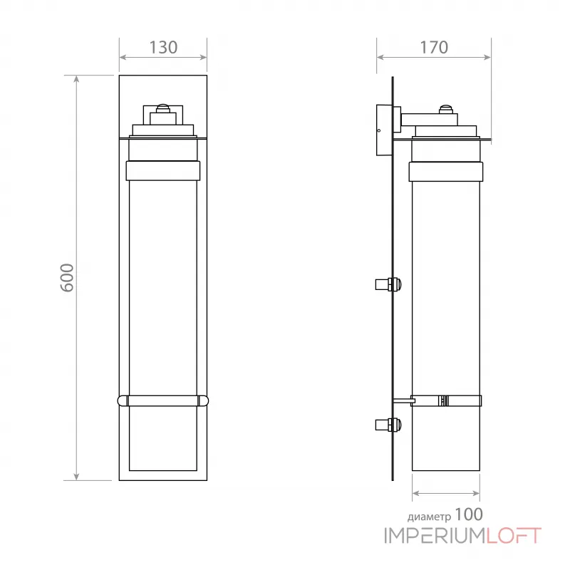Настенный светильник Covali WL-31537 от ImperiumLoft