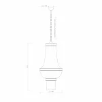 Подвесная люстра Covali JPL-10476a