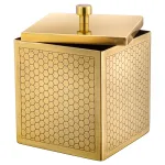 Стакан для ватных дисков "МЁД" Covali SH-8598G от ImperiumLoft