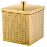 Стакан для ватных дисков "МЁД" Covali SH-8598G от ImperiumLoft