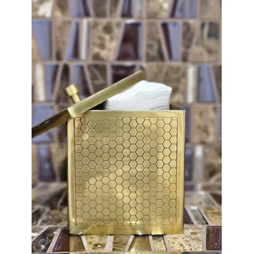 Стакан для ватных дисков "МЁД" Covali SH-8598G