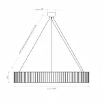 Подвесная люстра Covali JPL-23506