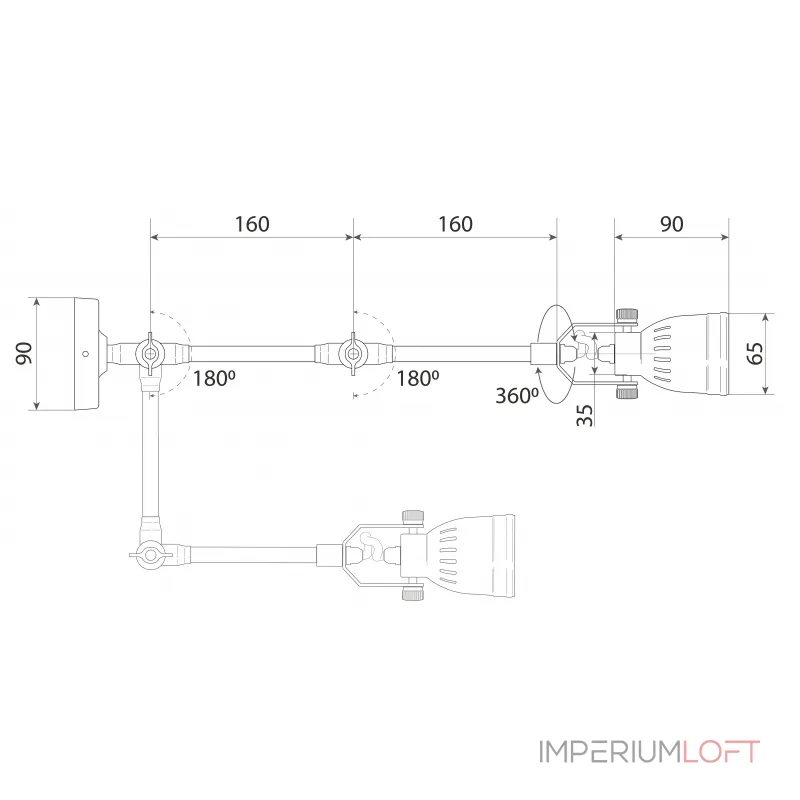 Настенный светильник Covali WL-51691 от ImperiumLoft