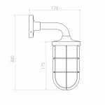 Настенный уличный светильник Covali WL-30517 от ImperiumLoft