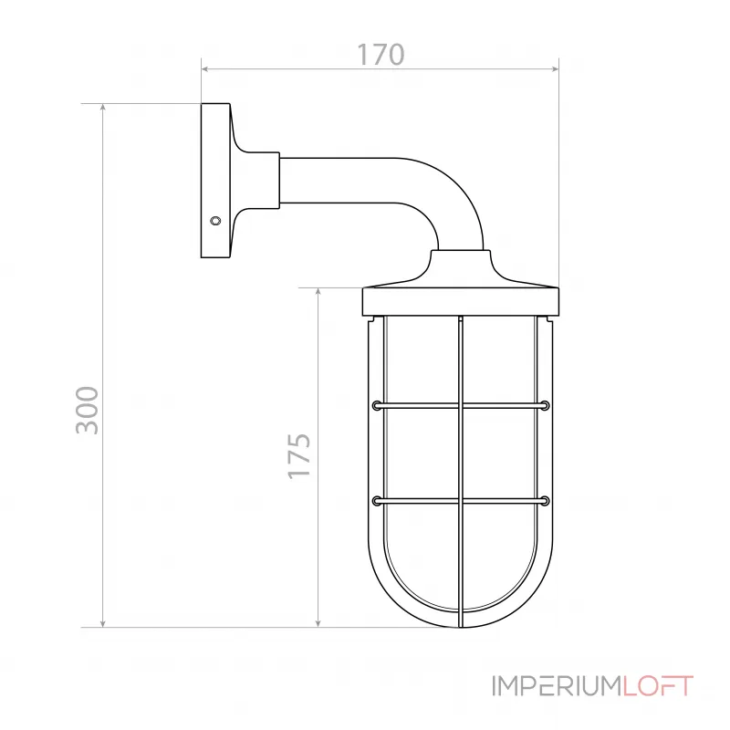 Настенный уличный светильник Covali WL-30517 от ImperiumLoft Настенный уличный светильник Covali WL-30517 от ImperiumLoft