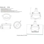 Светильник встраиваемый Crystal Lux CLT 052C WH-CH от ImperiumLoft