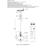 Подвесной светильник Crystal Lux ANGELINA SP1 NICKEL