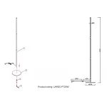 Торшер Crystal Lux LARGO PT25W BLACK от ImperiumLoft