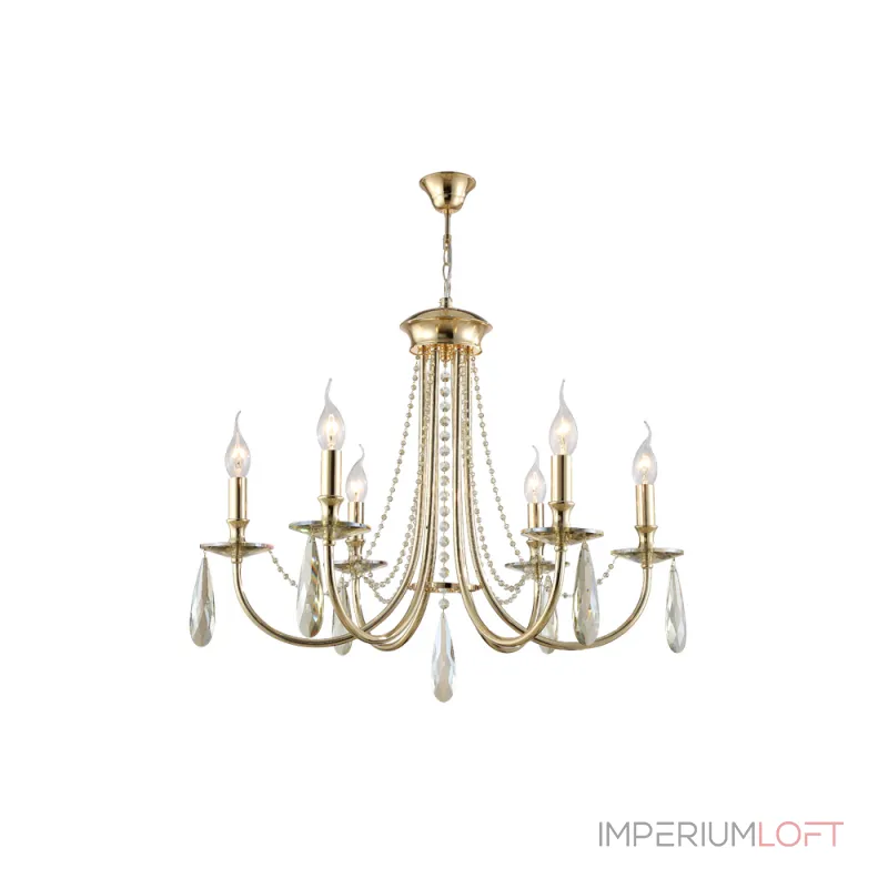 Подвесная люстра Crystal Lux VICTORIA SP6 GOLD/AMBER Подвесная люстра Crystal Lux VICTORIA SP6 GOLD/AMBER