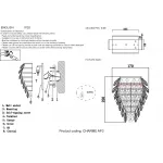 Бра Crystal Lux CHARME AP3 GOLD/TRANSPARENT от ImperiumLoft