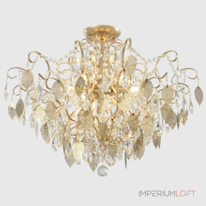 Светильник потолочный Crystal Lux ESMIRALDA PL9 GOLD 0523/109 от ImperiumLoft