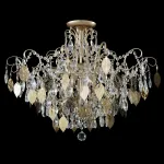 Светильник потолочный Crystal Lux ESMIRALDA PL9 GOLD 0523/109 от ImperiumLoft