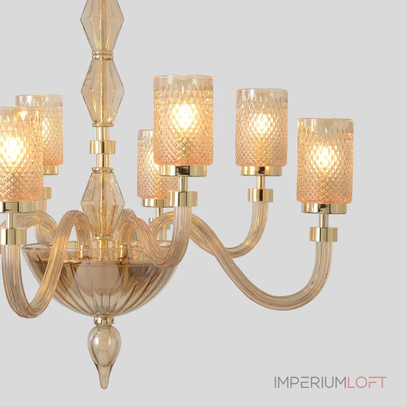 Подвесная люстра Crystal Lux SILVESTRO SP8 AMBER Подвесная люстра Crystal Lux SILVESTRO SP8 AMBER