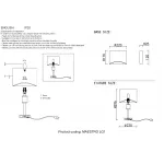 Настольная лампа Crystal Lux MAESTRO LG1 CHROME от ImperiumLoft