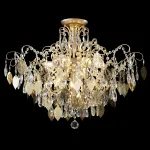 Светильник потолочный Crystal Lux ESMIRALDA PL9 GOLD 0523/109 от ImperiumLoft