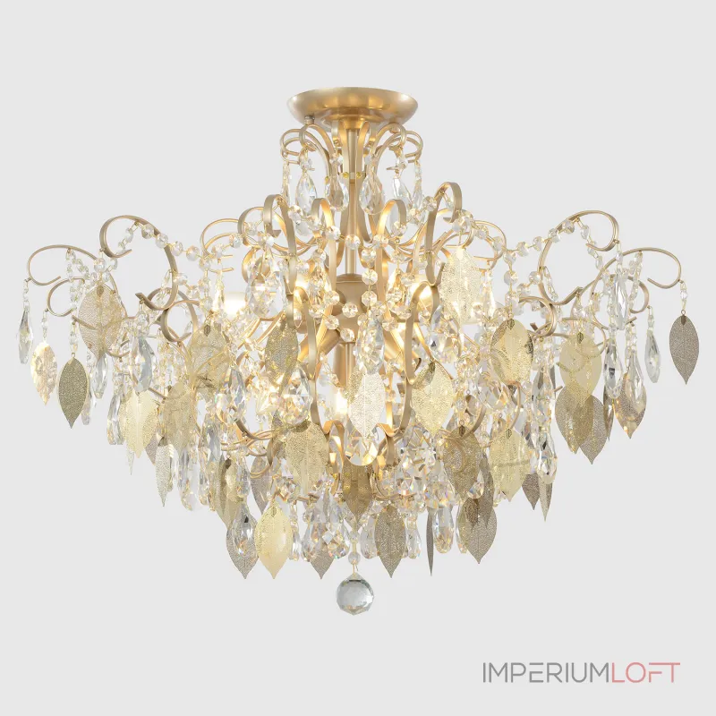 Светильник потолочный Crystal Lux ESMIRALDA PL9 GOLD 0523/109 от ImperiumLoft