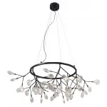 Подвесная люстра Crystal Lux EVITA SP45 D BLACK/TRANSPARENT