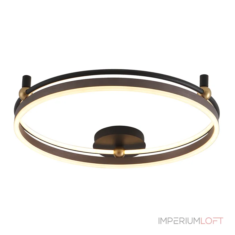 Светильник потолочный Crystal Lux FERNANDO PL72W LED COFFEE/BLACK