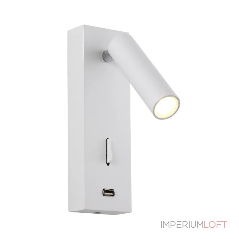 Бра Crystal Lux CLT 210W USB WH от ImperiumLoft