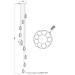 Подвесной светильник Crystal Lux FLOWERS SP9