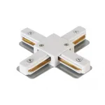 Соединитель X-образный (однофазный) Crystal Lux CLT 0.211 09 WH от ImperiumLoft