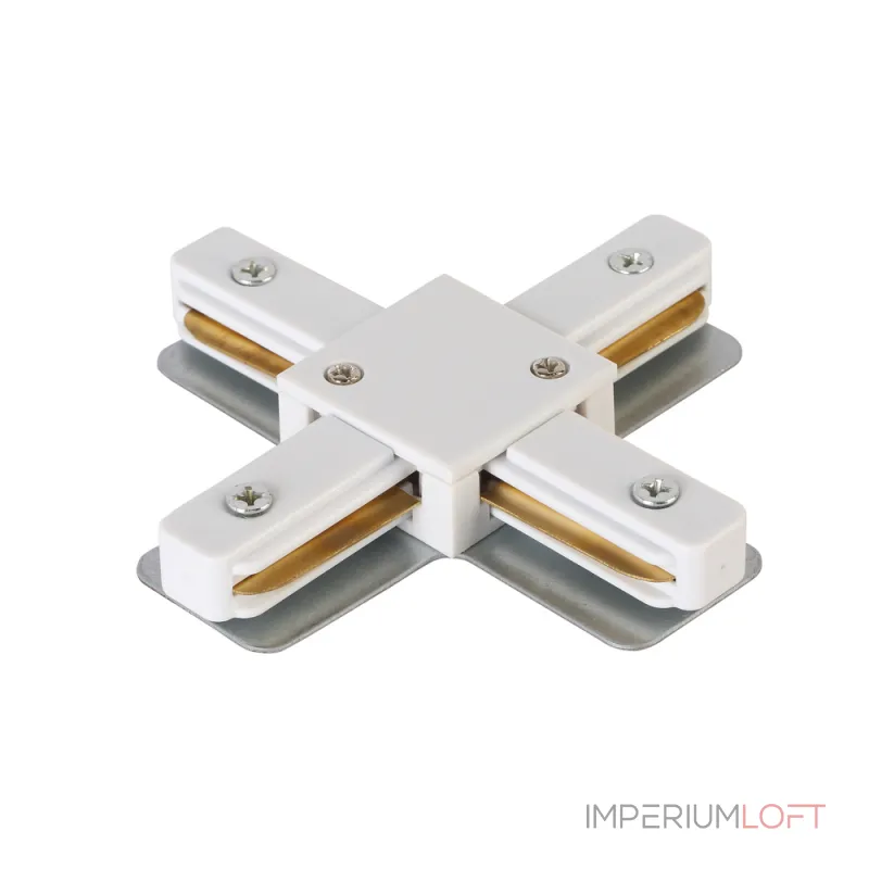 Соединитель X-образный (однофазный) Crystal Lux CLT 0.211 09 WH от ImperiumLoft Соединитель X-образный (однофазный) Crystal Lux CLT 0.211 09 WH от ImperiumLoft