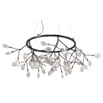 Подвесная люстра Crystal Lux EVITA SP45 D BLACK/TRANSPARENT