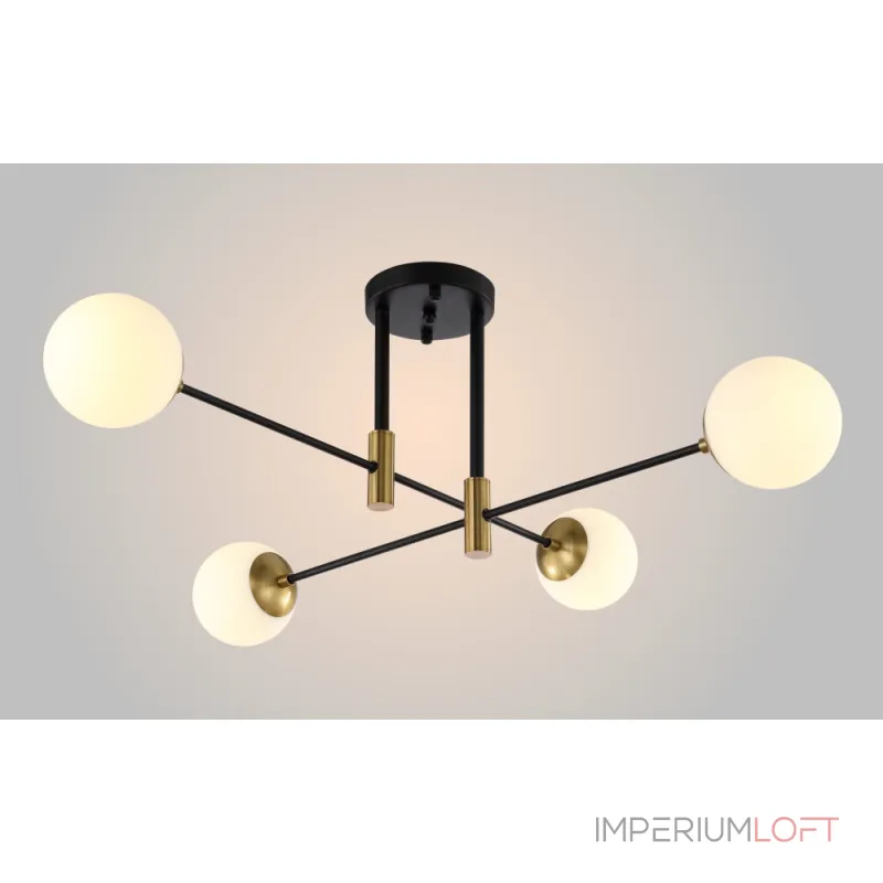 Потолочная люстра Crystal Lux FIDEL PL4 BLACK