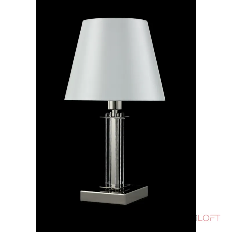 Настольная лампа Crystal Lux NICOLAS LG1 NICKEL/WHITE от ImperiumLoft Настольная лампа Crystal Lux NICOLAS LG1 NICKEL/WHITE от ImperiumLoft