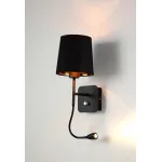 CRYSTAL LUX Бра Crystal Lux PABLO AP2 BLACK/BLACK-GOLD от ImperiumLoft