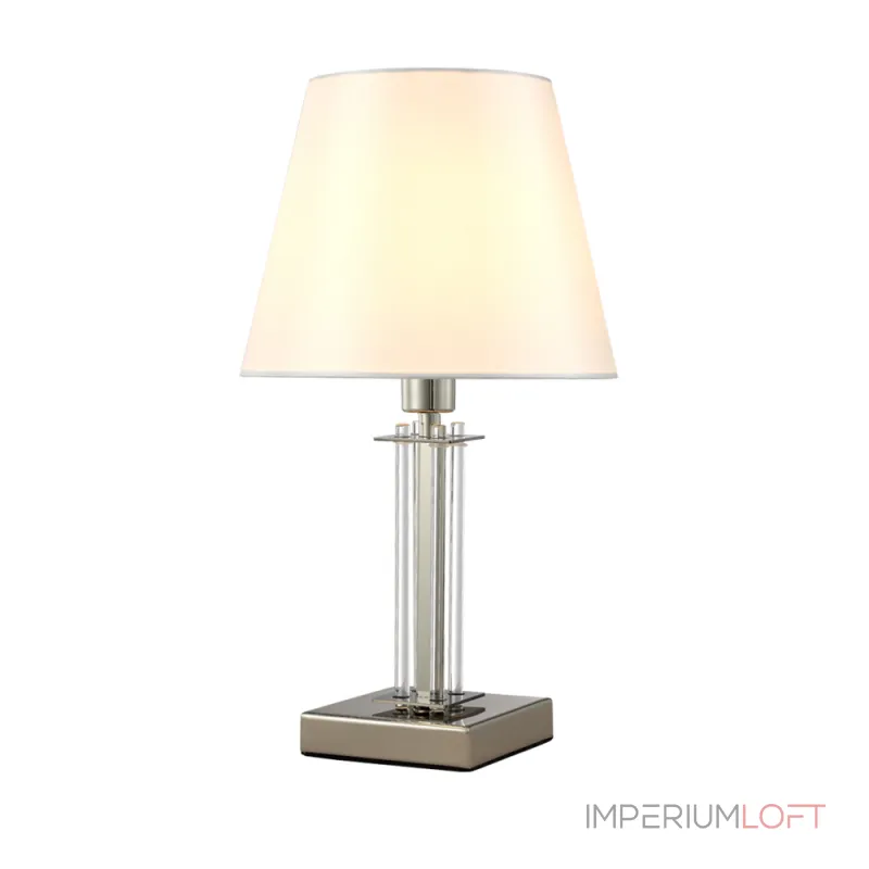 Настольная лампа Crystal Lux NICOLAS LG1 NICKEL/WHITE от ImperiumLoft Настольная лампа Crystal Lux NICOLAS LG1 NICKEL/WHITE от ImperiumLoft