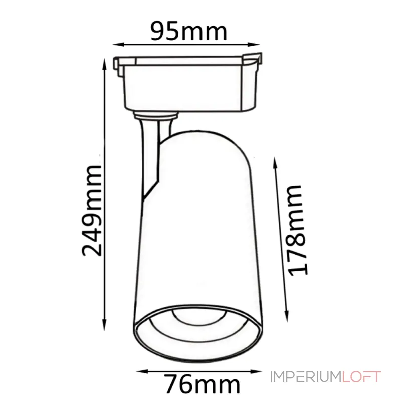 Cветильник трековый однофазный Crystal Lux CLT 0.31 006 30W BL от ImperiumLoft Cветильник трековый однофазный Crystal Lux CLT 0.31 006 30W BL от ImperiumLoft