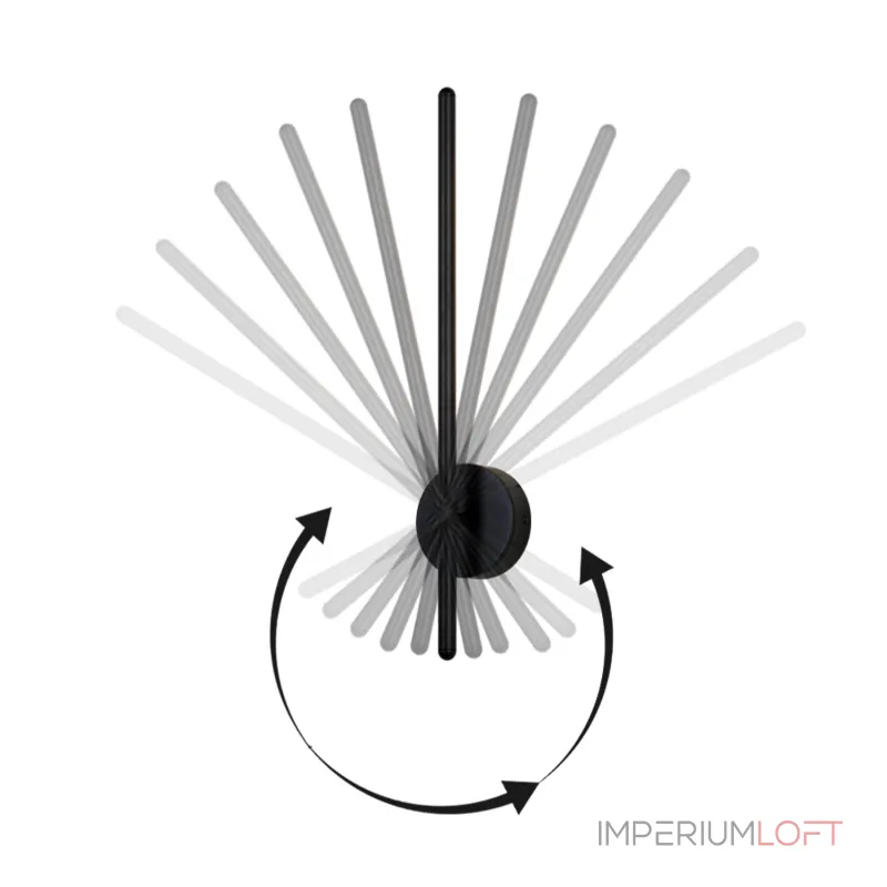 Бра Crystal Lux VERDE AP L1000 BLACK NEW