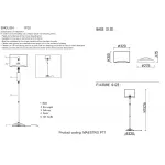 Торшер Crystal Lux MAESTRO PT1 CHROME от ImperiumLoft
