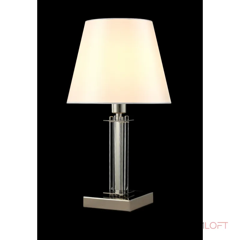 Настольная лампа Crystal Lux NICOLAS LG1 NICKEL/WHITE от ImperiumLoft Настольная лампа Crystal Lux NICOLAS LG1 NICKEL/WHITE от ImperiumLoft