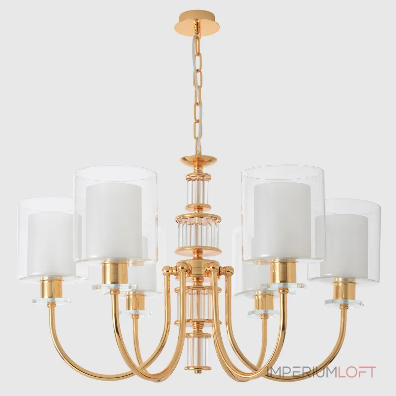 Подвесная люстра Crystal Lux ELENA SP6 GOLD