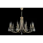 Подвесная люстра Crystal Lux VICTORIA SP10 GOLD/AMBER