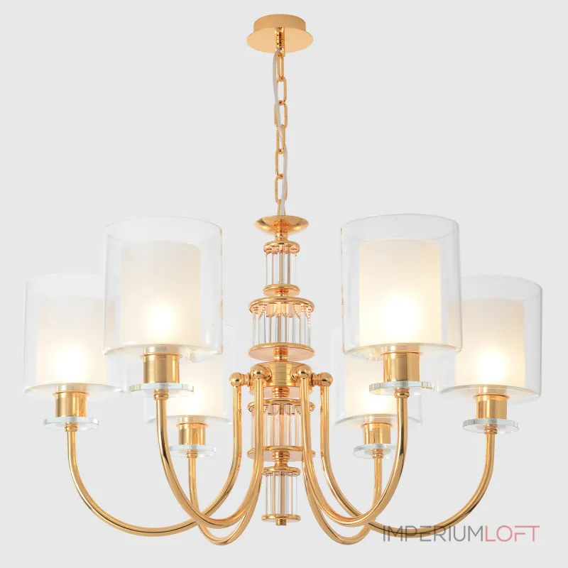 Подвесная люстра Crystal Lux ELENA SP6 GOLD