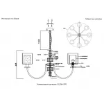 Подвесная люстра Crystal Lux ELENA SP8 GOLD
