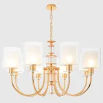 Подвесная люстра Crystal Lux ELENA SP8 GOLD