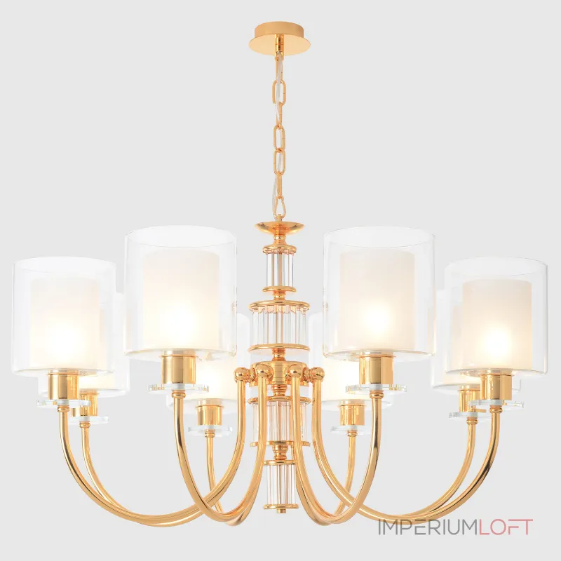 Подвесная люстра Crystal Lux ELENA SP8 GOLD Подвесная люстра Crystal Lux ELENA SP8 GOLD