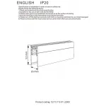 Шинопровод магнитный накладной Crystal Lux CLT 0.113 01 L2000 BL от ImperiumLoft