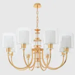 Подвесная люстра Crystal Lux ELENA SP8 GOLD