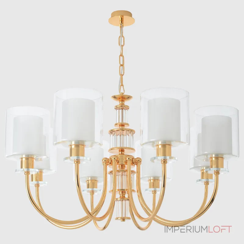 Подвесная люстра Crystal Lux ELENA SP8 GOLD Подвесная люстра Crystal Lux ELENA SP8 GOLD