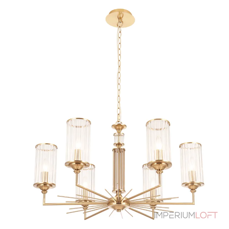 Подвесная люстра Crystal Lux GLORIA SP6 BRASS