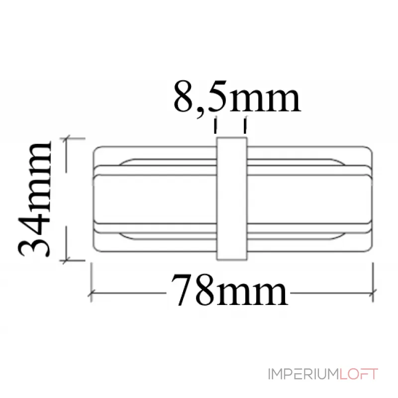 Соединитель линейный (однофазный) Crystal Lux CLT 0.211 06 BL от ImperiumLoft