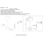 Настольная лампа Crystal Lux SANTA LG1 WHITE от ImperiumLoft